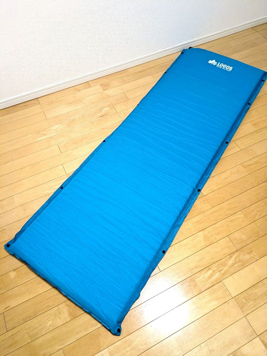 【良品】LOGOS 自充气睡垫 蓝色