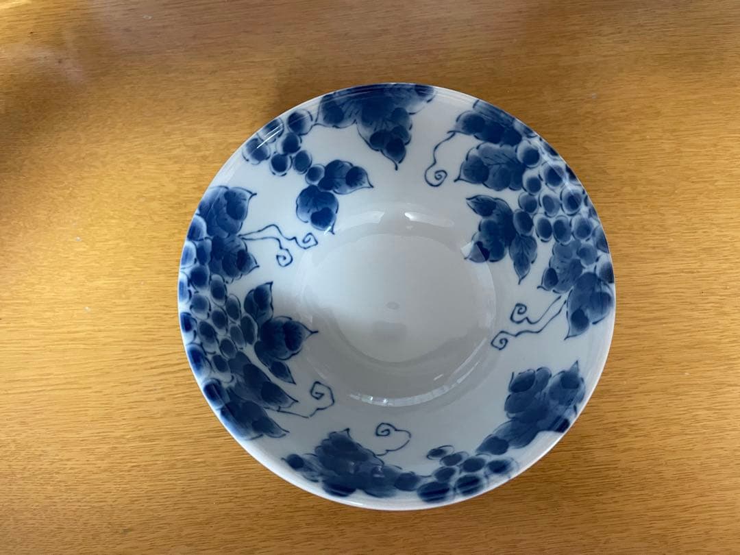 染付 葡萄纹 碗