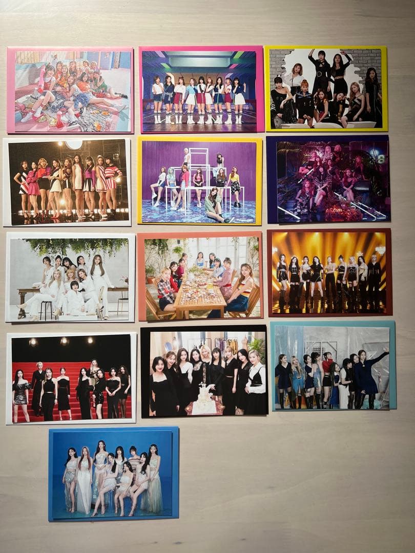 TWICE 5周年纪念 邀请函风格明信片 32张