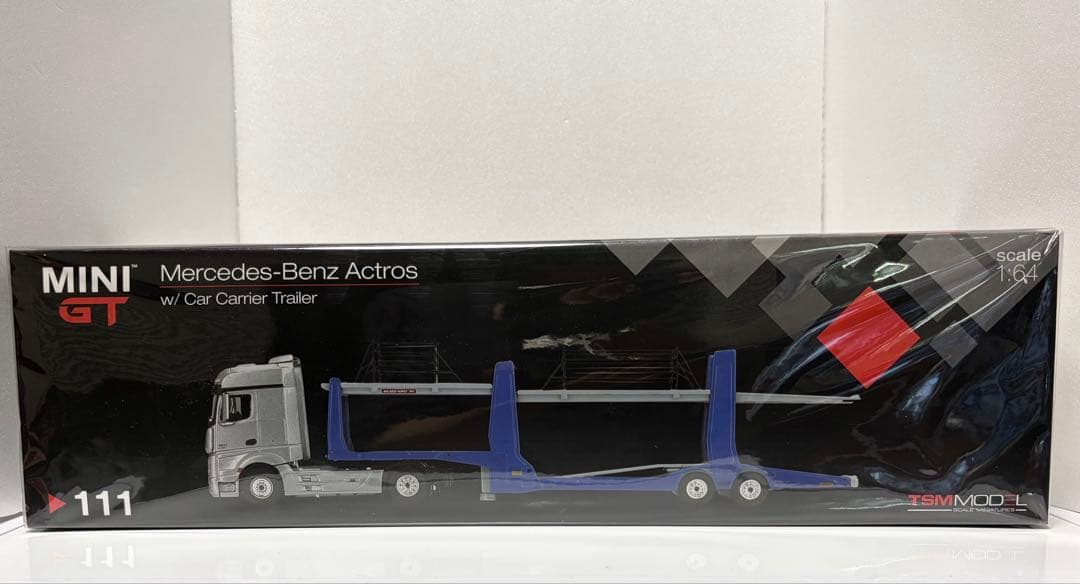 Ultra Rare! 1/64 MINIGT Mercedes-Benz Actros Car Carrier Truck