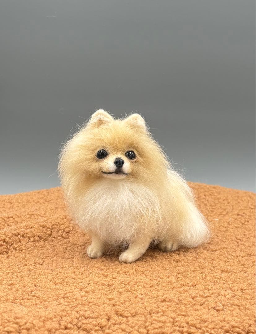羊毛毡 波美拉尼亚犬 毛绒玩具