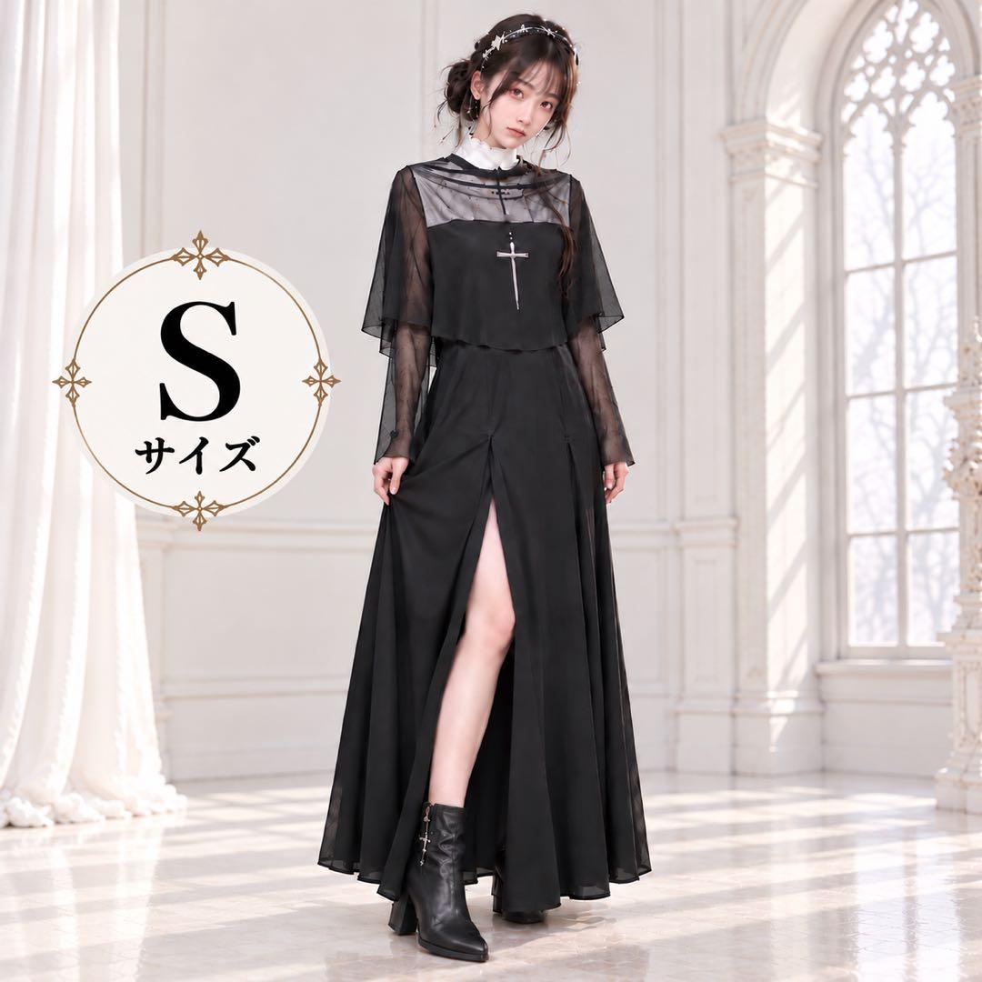哥特式明星cosplay连衣裙十字架露丝长S
