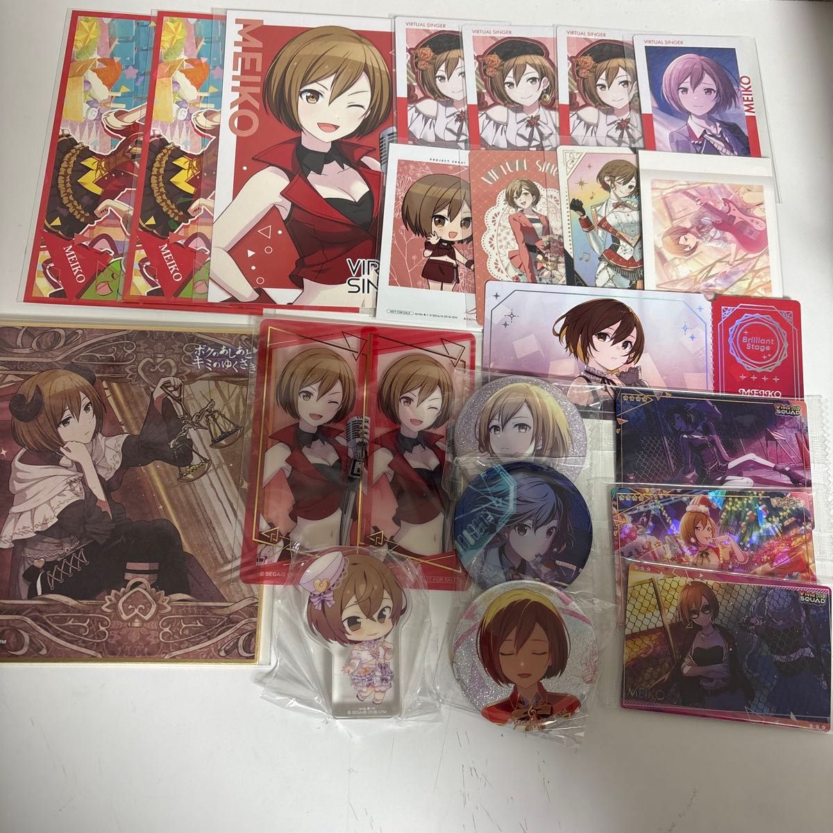 《公主连接!Re:Dive》MEIKO 整套出售 卡牌 罐徽 色纸 特典 饼干