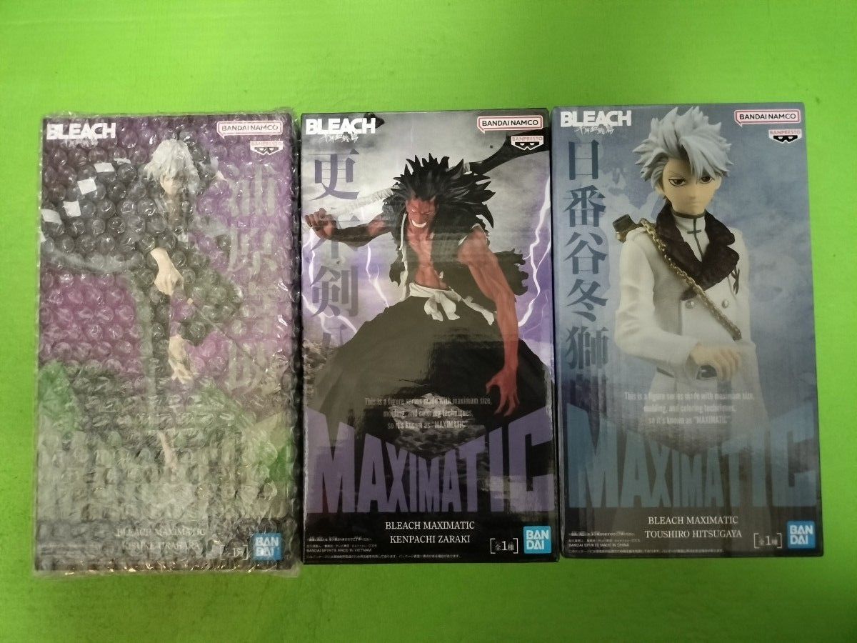 BLEACH Thousand-Year Blood War MAXIMATIC Kenpachi Zaraki, Hitsugaya Toushirou & Kurotsuchi Mayuri Figure 3-Piece Set