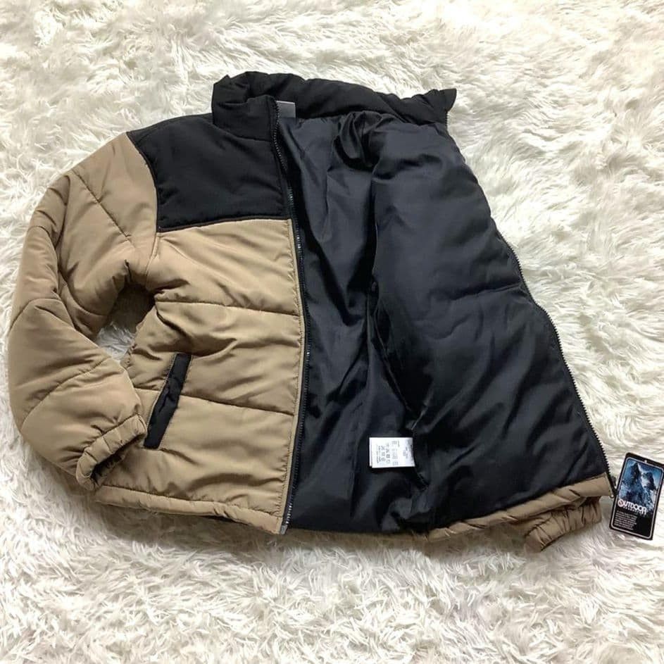 全新未使用 OUTDOOR 棉服夹克 160 男士 防寒保暖 带吊牌