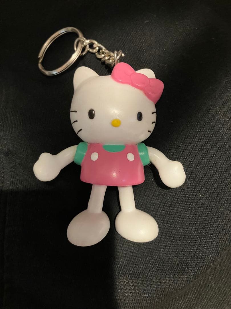 Rare Vintage Hello Kitty Keychain Heisei Retro Kitty 1994