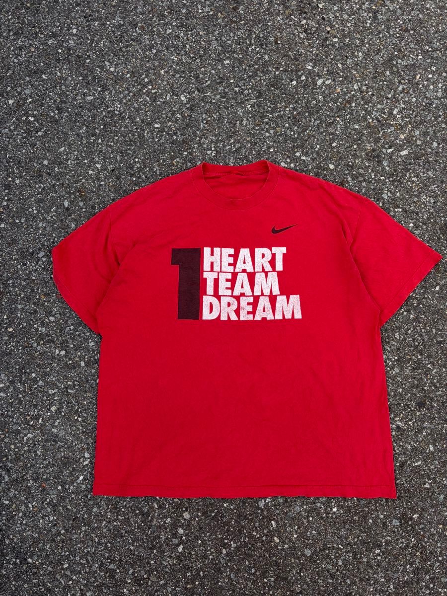 NIKE耐克t恤1 HEART TEAM DREAM红短袖