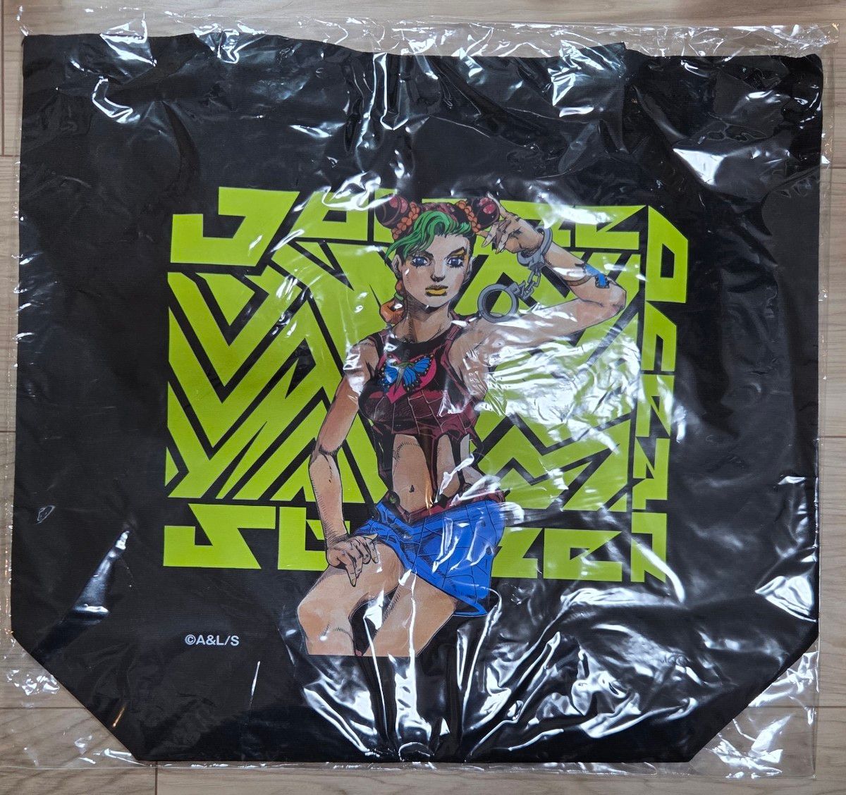 THE ★ JOJO WORLD Tote Bag with Illustration by Hirohiko Araki, Jolyne Cujoh, JoJo's Bizarre Adventure Part 6: Stone Ocean