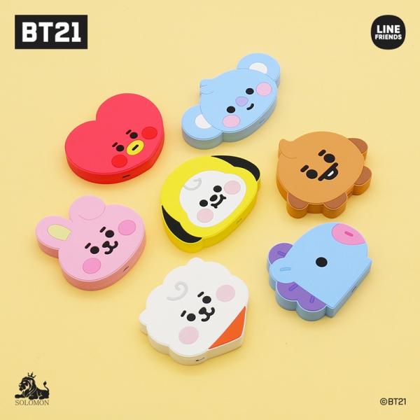BTS 防弾少年団 BT21 公式グッズ WIRELESS CHARGER ワイヤレスチャージャー モバイル充電器 持ち運び充電器 K-POP 韓国
