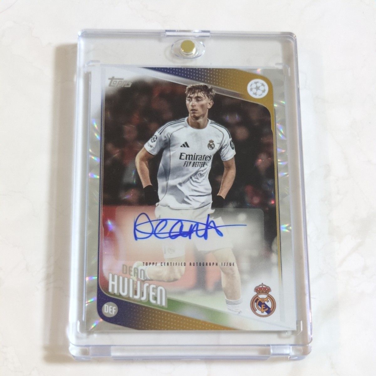 Dean Huijsen Topps uefa 直筆サインカード レアル・マドリード