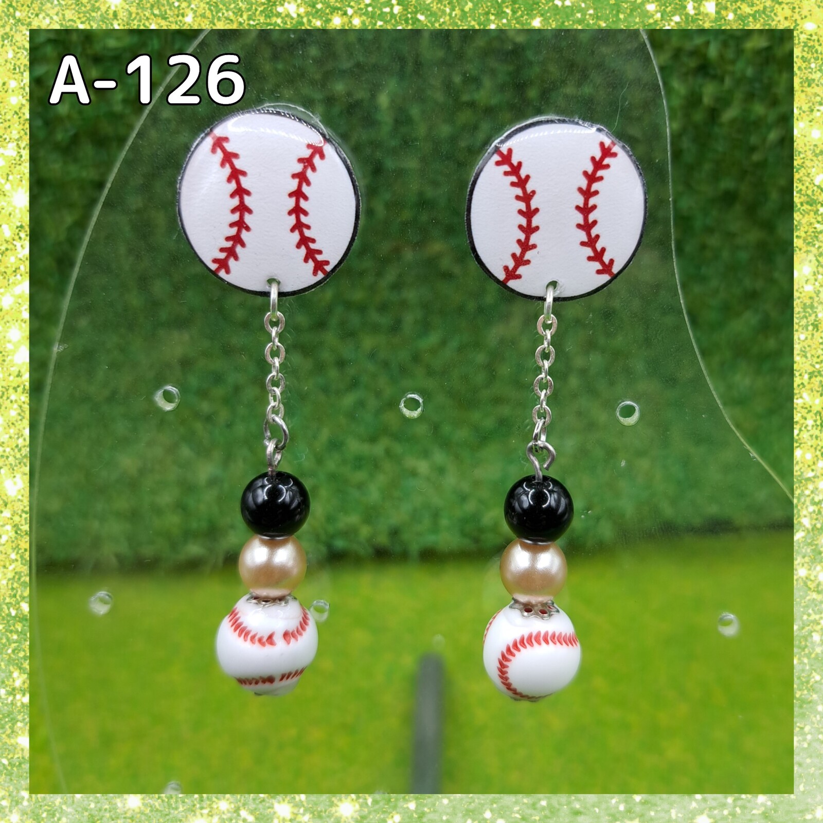 棒球耳环或耳钉♡欧力士野牛队配色⚾职业棒球应援定制✨