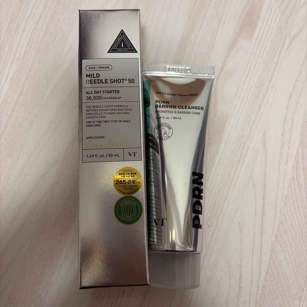 VT里程射击50ml & PDRN屏障清洁器50ml套装