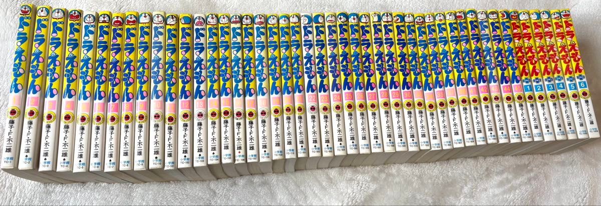 Doraemon, nearly complete set (with some missing volumes), Tenoumushi Comics, Fujiko F. Fujio, Doraemon + Volumes 1–6