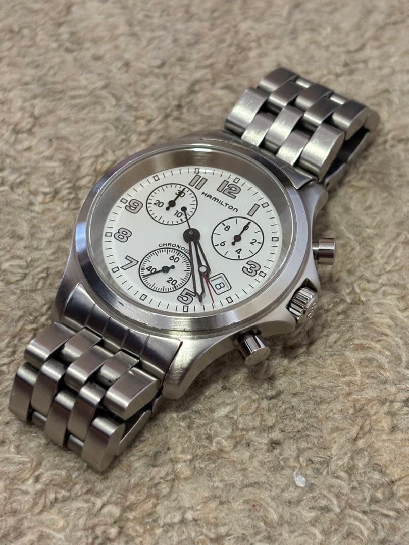 HAMILTON 3832 Chronograph Watch, No Accessories