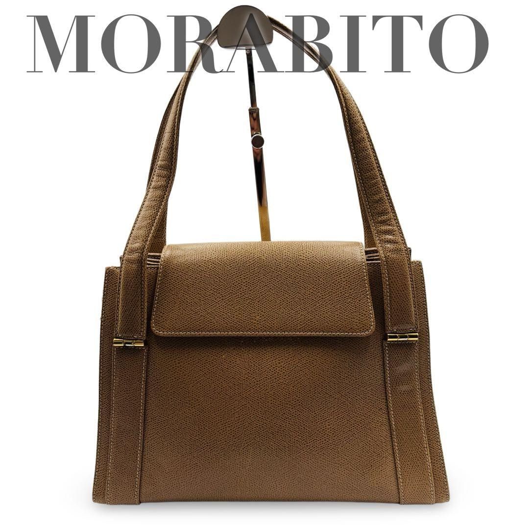MORABITO Handbag, Leather, Formal, Gold Hardware, Women’s, Commuter, Ceremonial Occasions, Elegant, Luxurious, Tote Bag