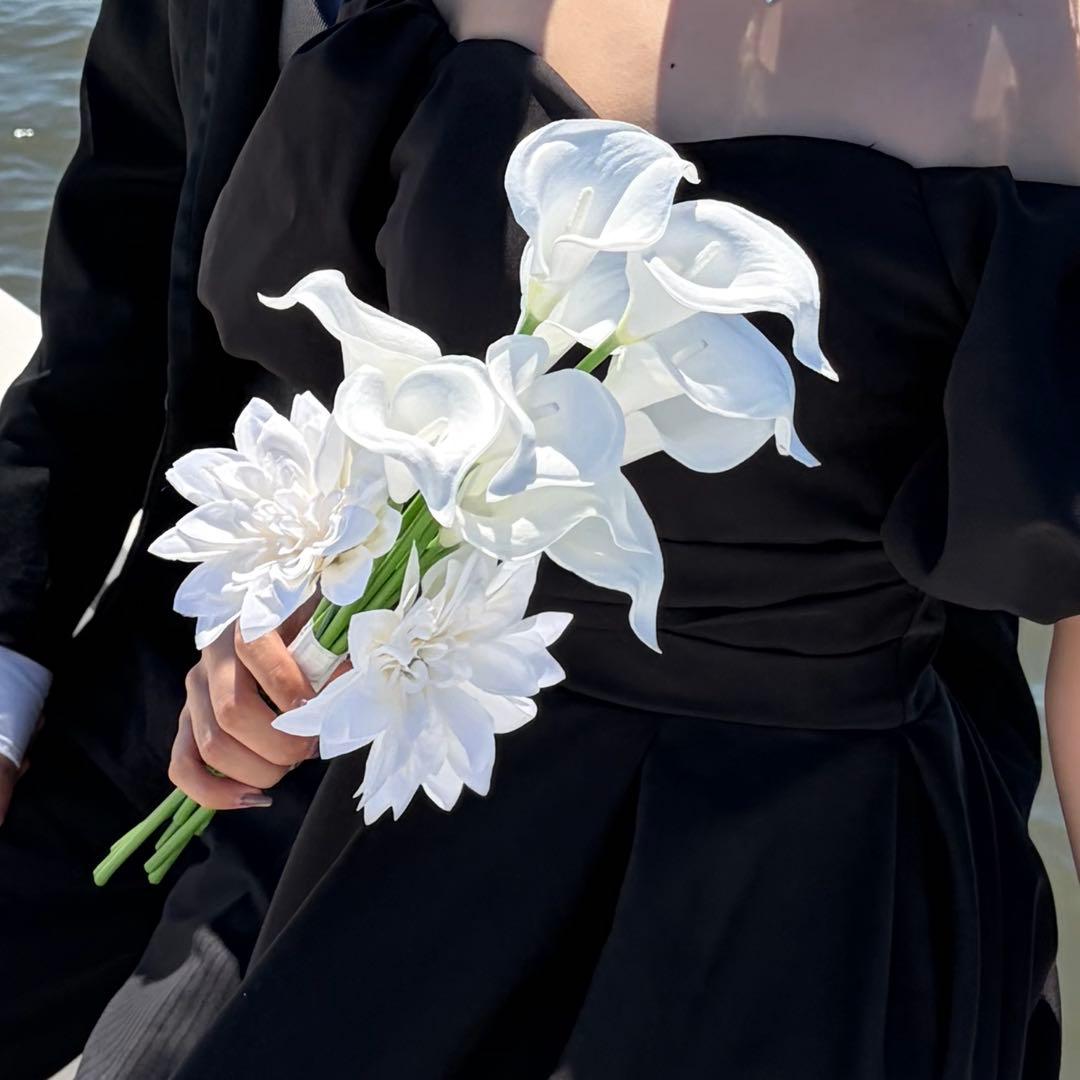 Artificial Flowers Wedding Bouquet White