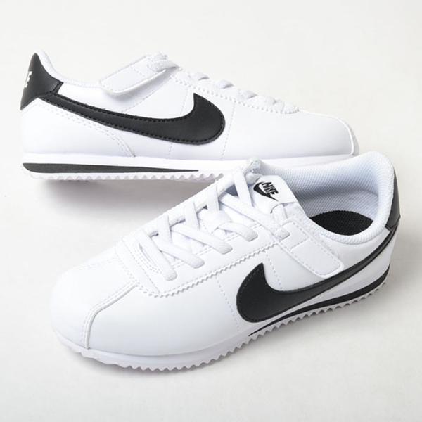 【17cm-22cm】NIKE CORTEZ EASYON (PS) ナイキ コルテッツ イージーオン キッズ スニーカー ホワイトブラック ih7656-105