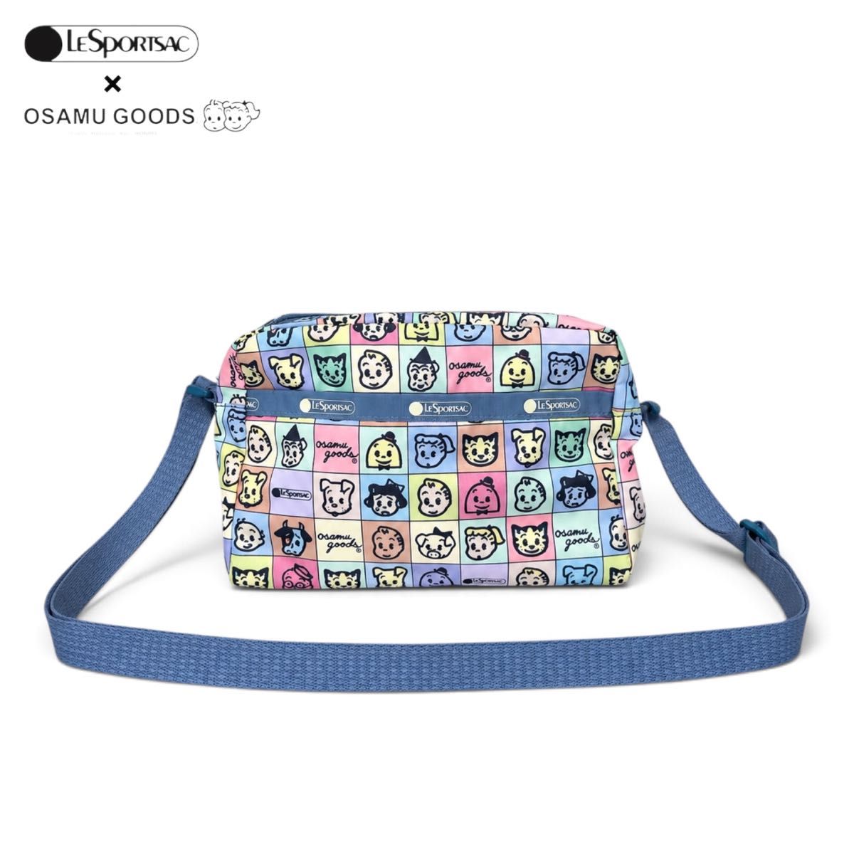 ★全新带吊牌★LeSportsac×Osamu周边商品 勒斯波特萨克 达妮埃拉斜挎单肩包 方格旗图案