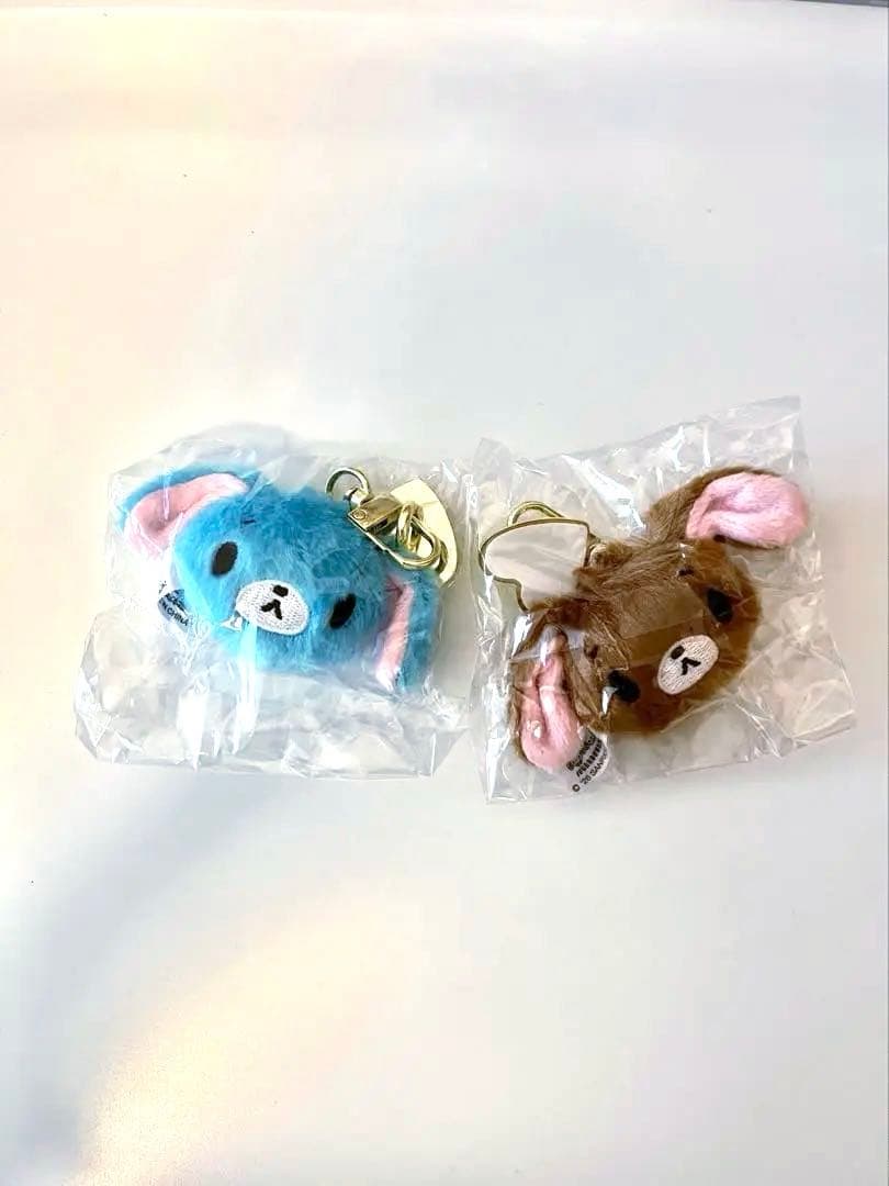 【未拆封】糖兔们 随身毛绒挂饰 黑兔 蓝兔
