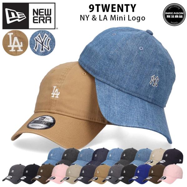 ニューエラ NY LA ミニロゴ ベースボールキャップ キャップ 帽子 ニューヨーク・ヤンキース ロサンゼルス・ドジャース NEW ERA NYロゴ LAロゴ
