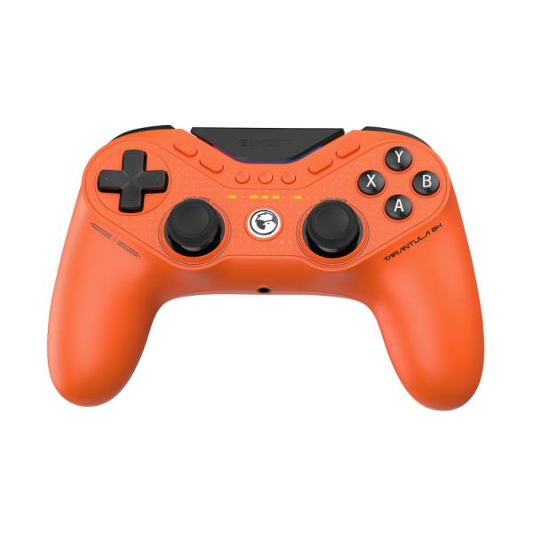 GameSir 蜘蛛8K PC 橙色 有线游戏手柄（适用于 Windows PC、Switch、Switch 2，支持 USB-C 接口，具备映射、涡轮加速及陀螺仪功能，享一年保修）