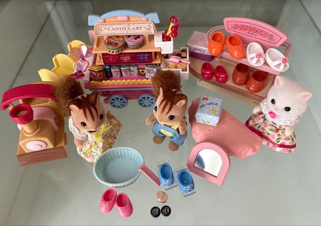 Sylvanian Families Doll Discontinued Shop Wagon Bundle