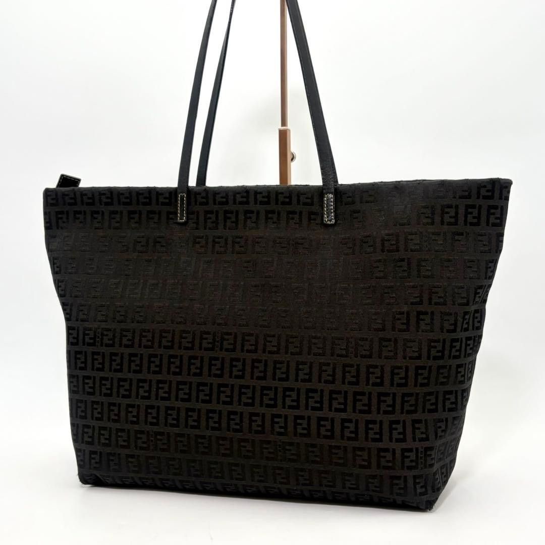 【极美品】FENDI 芬迪 纺织布托特包 黑色 尼龙帆布 大容量 A4 人气复古 男女皆宜 高档