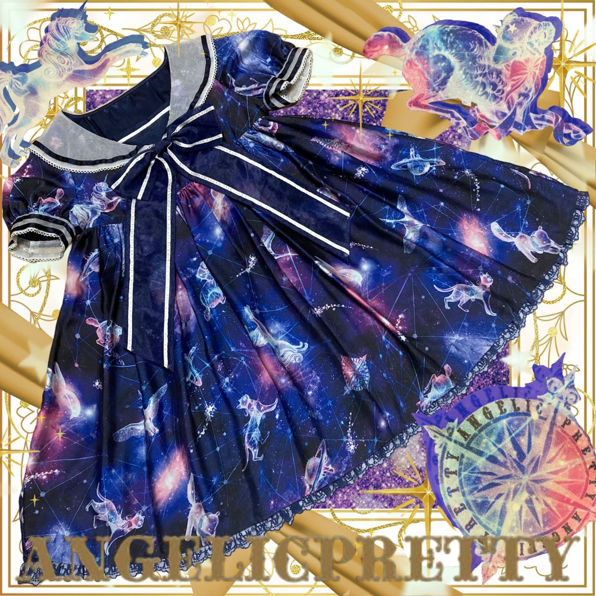 梦幻星空连衣裙/AngelicPretty/洛丽塔/洛丽塔/公主风/水手服/银河/宇宙/天马座