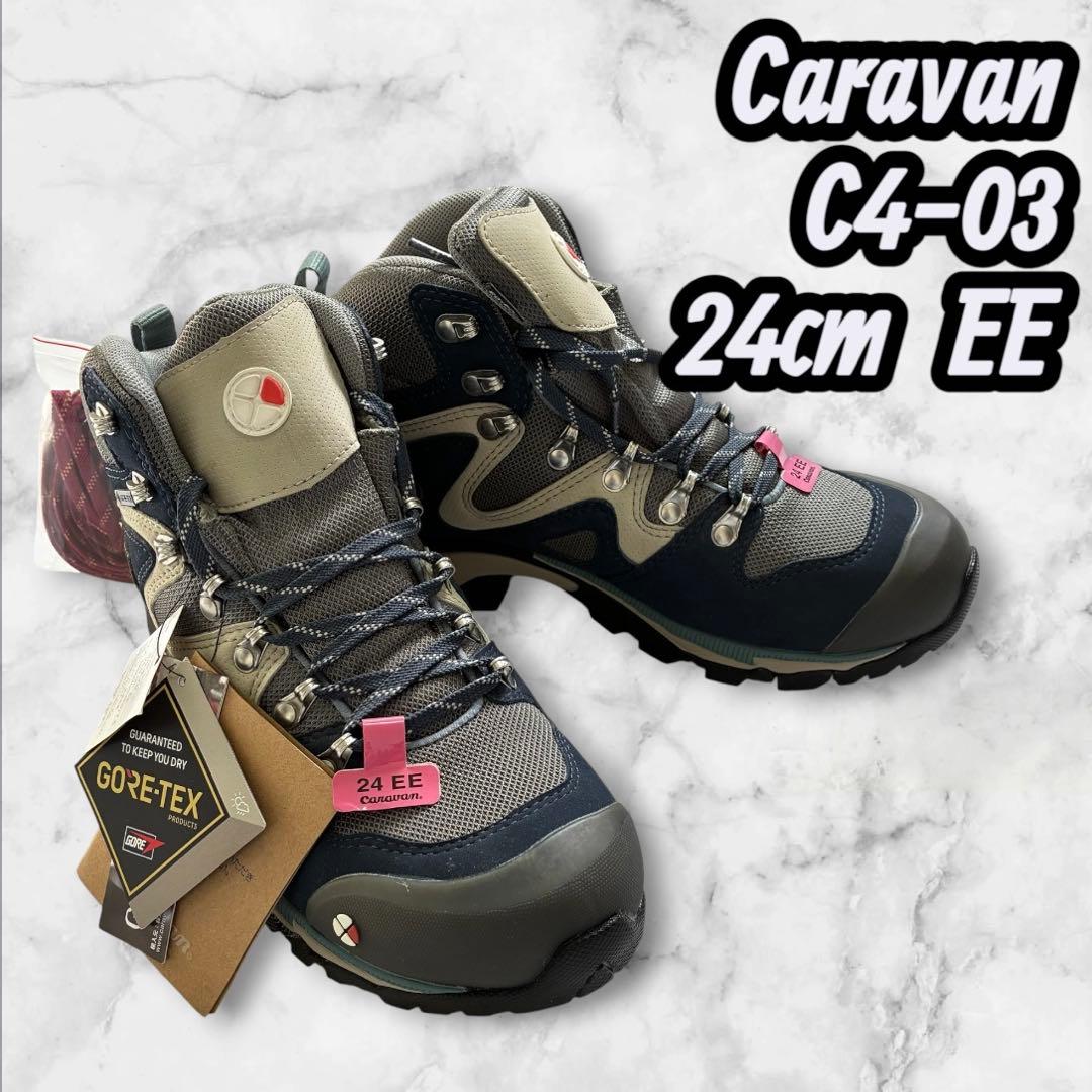 【未使用新品】角色班登山鞋C4_03 24cm EE深蓝色