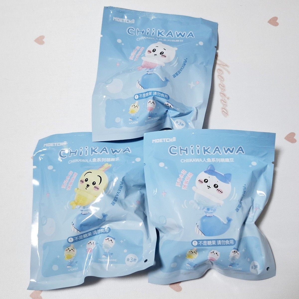 【海外限定】吉伊卡哇市场 摇曳美人鱼 手办 3件套