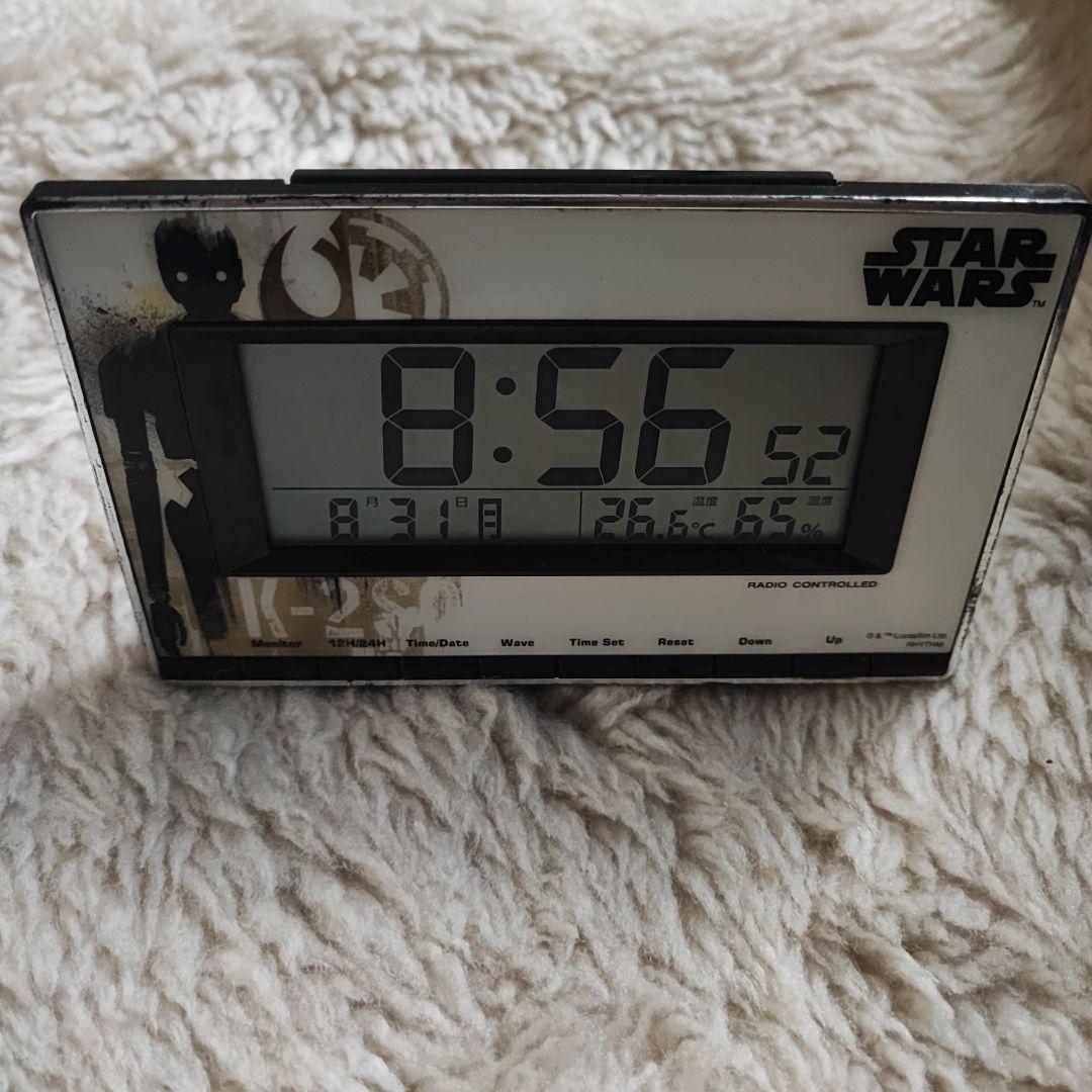 Rhythm Radio Alarm Clock Digital Alarm 8RZ133 Star Wars