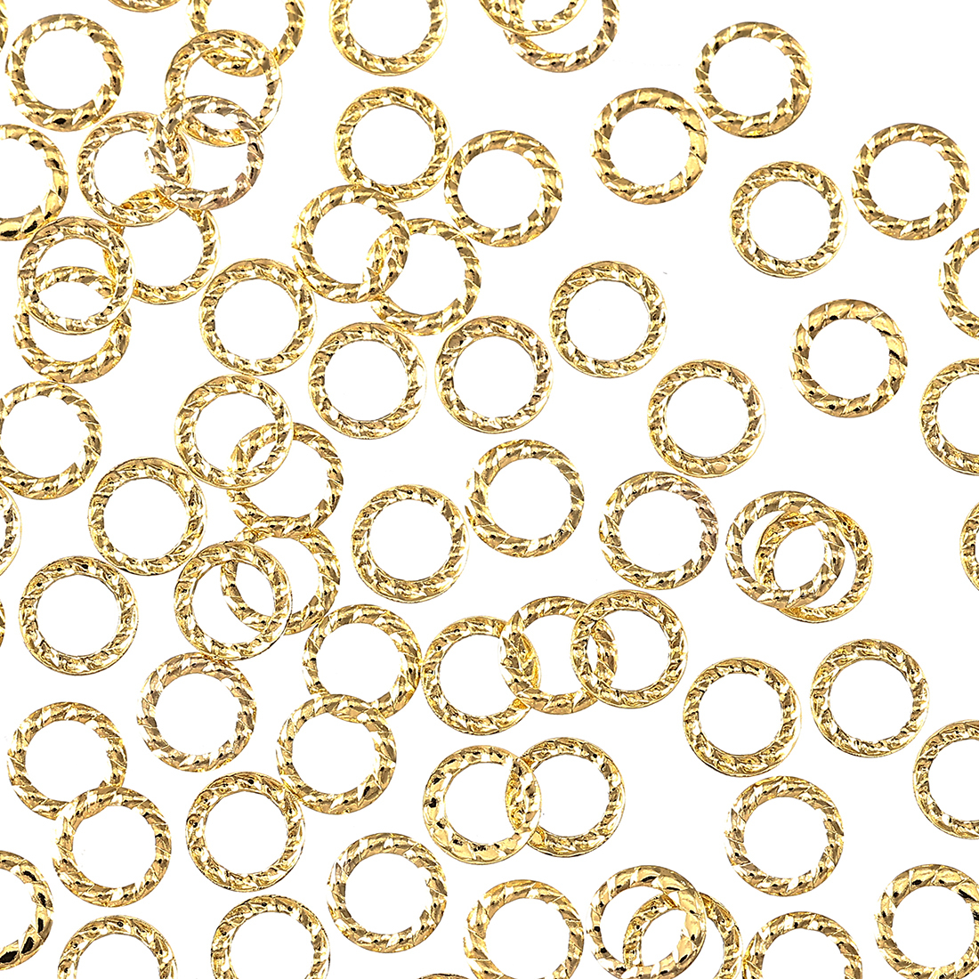 金属配件 圆形 金色 4.5mm 扭结 500个 美甲 树脂 美甲装饰 金属配件 手工 装饰配件 BD3281