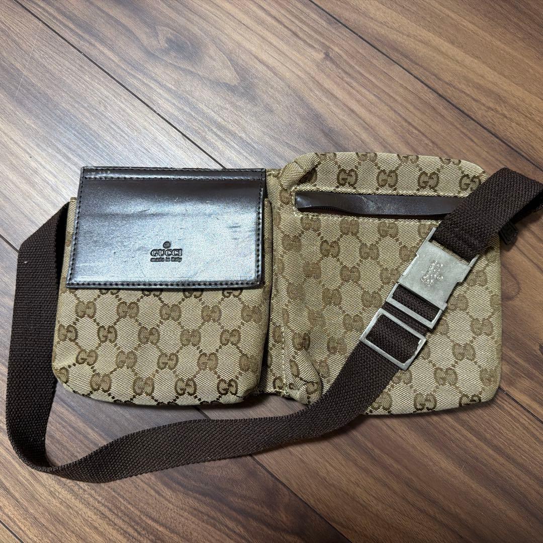 GUCCI GG 帆布腰包