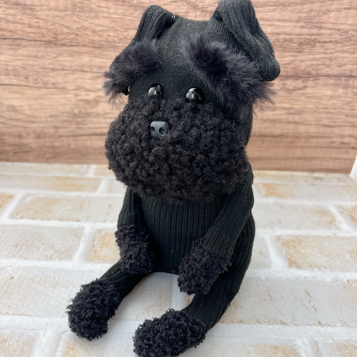 糟了〰黑色雪纳瑞毛绒玩具 ᜊ•ᴗ•ᜊ