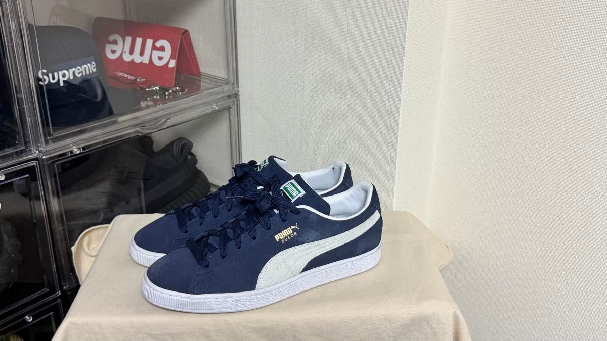 29cm PUMA SUEDE CLASSIC Puma Suede Classic Navy，鞋垫也很干净
