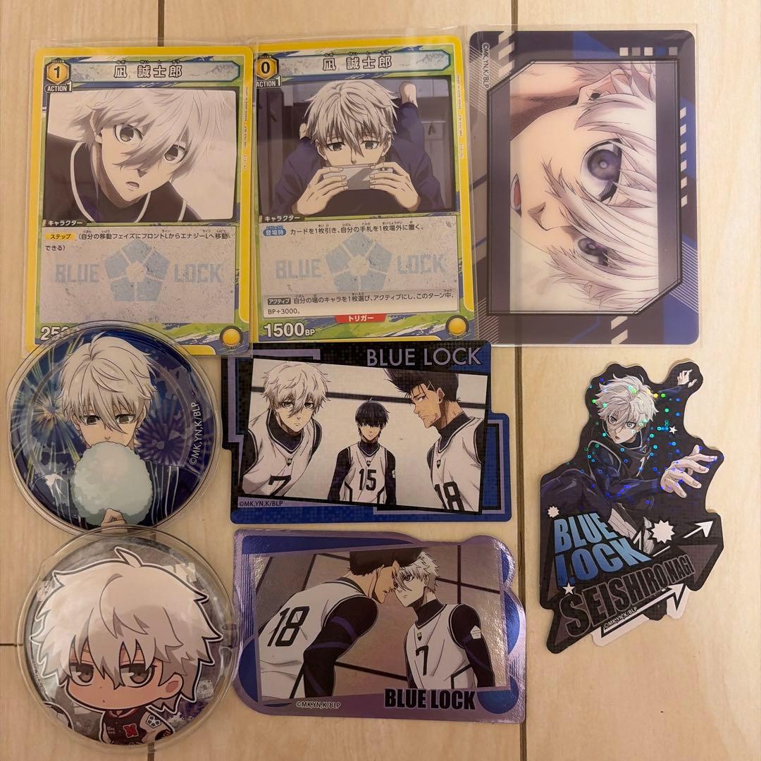 【 Ready for immediate purchase OK】 Blue Lock Seishiro Nagi goods 8-piece set including can badges and cards