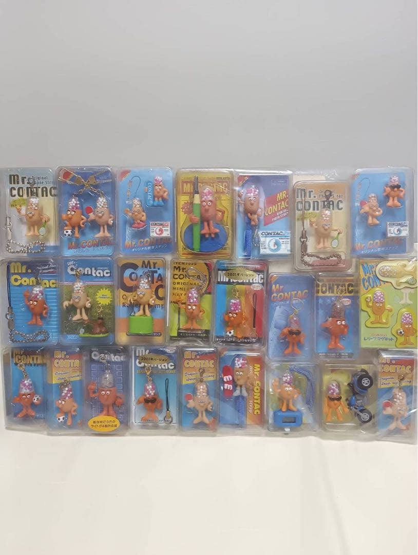 Mr.CONTAC Mister Contact Strap Mascot 24-Piece Bulk Set