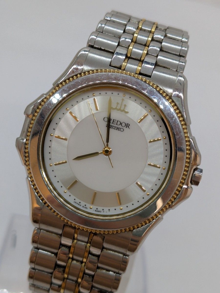 精工 SEIKO CREDOR 克雷多尔 太平洋 8J81-6A20 18K金 精钢 混合材质 模拟石英表