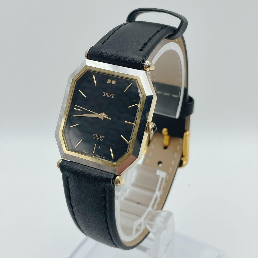 新品电池/可运行 CITIZEN DUKE 男士手表 石英表 复古款