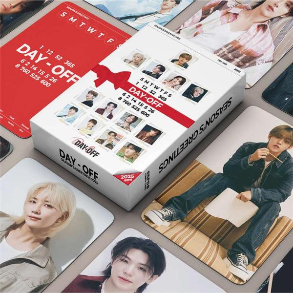 Seventeen商品相片卡55张套装traka Seventeen照片全员相片卡K-POP韩国偶像2025's GREETINGS应援小东西卡SVT
