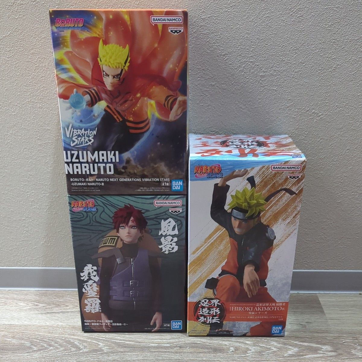 NARUTO フィギュア 3点セット VIBRATION STARS 忍界造形列伝