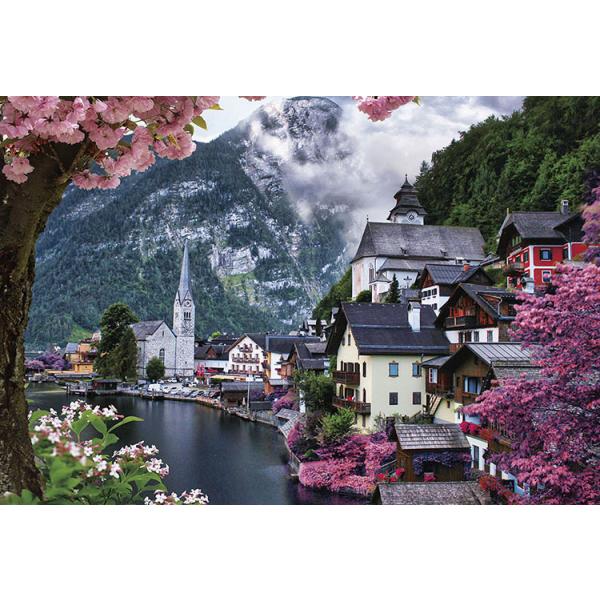 拼图 1000片 哈尔施塔特 水边花景 BEV-1000-109