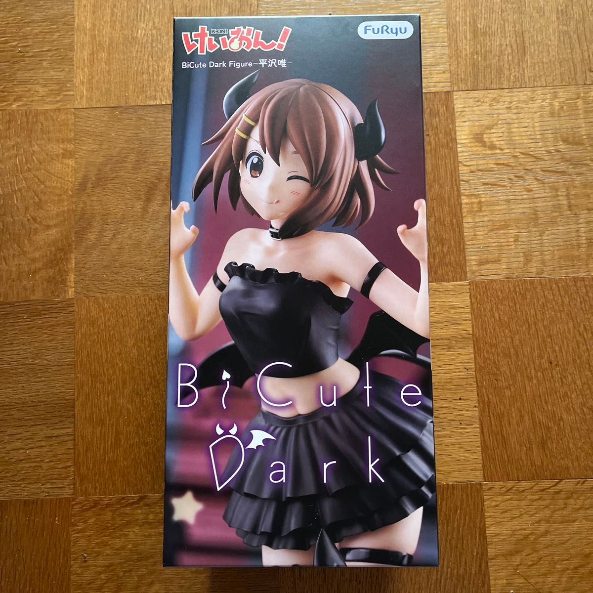 K-On! BiCute Dark Figure Yui Hirasawa Figure by FURYU, Unopened, Packaged in Cardboard Box