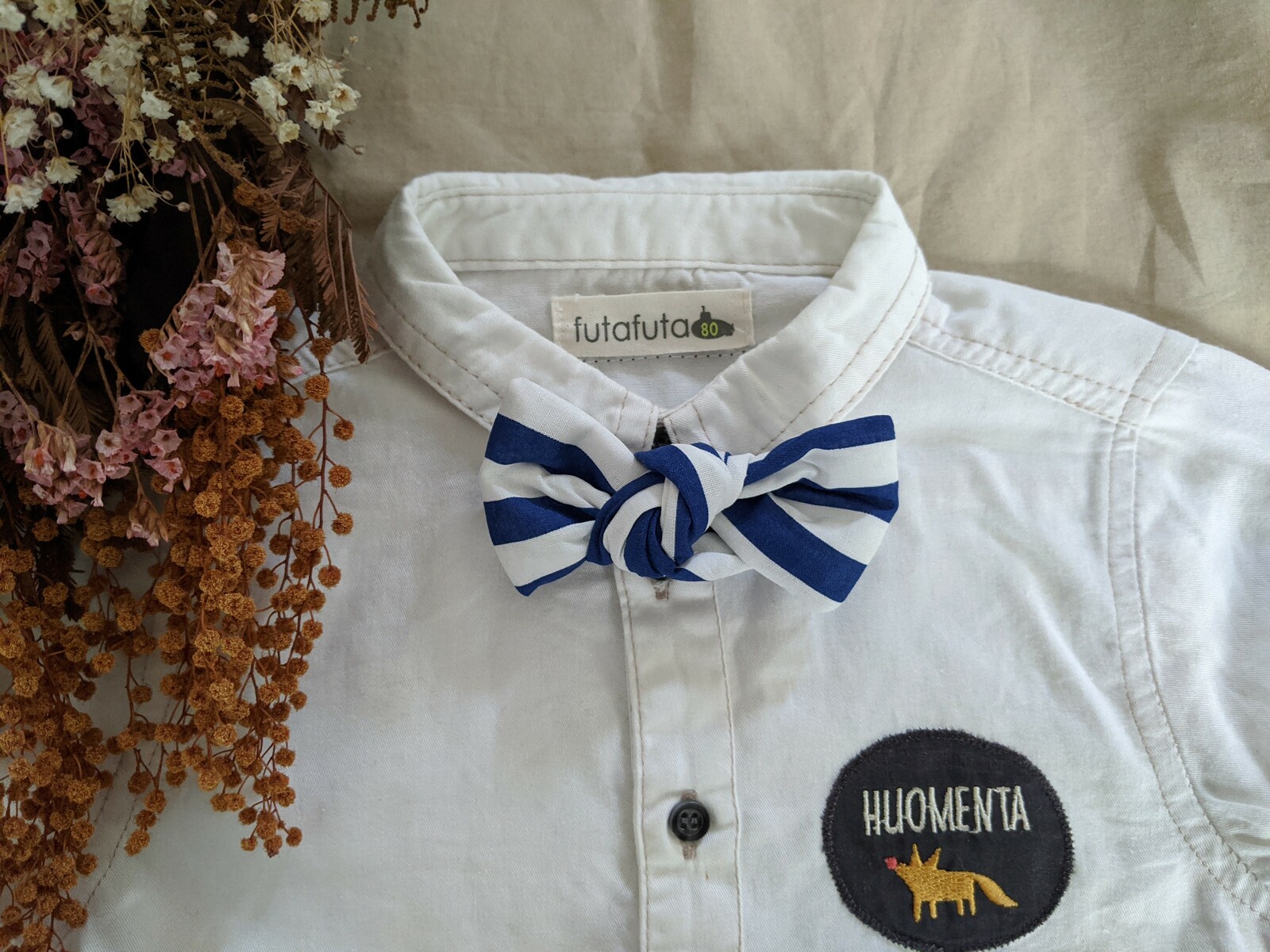 Border《蓝×白》□蝴蝶结领结/baby/kids/ladies/men's