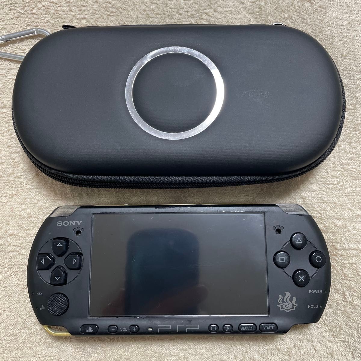 SONY PSP-3000 モンスターハンターポータブル 3rd ハンターズモデル ブラック ケース付き