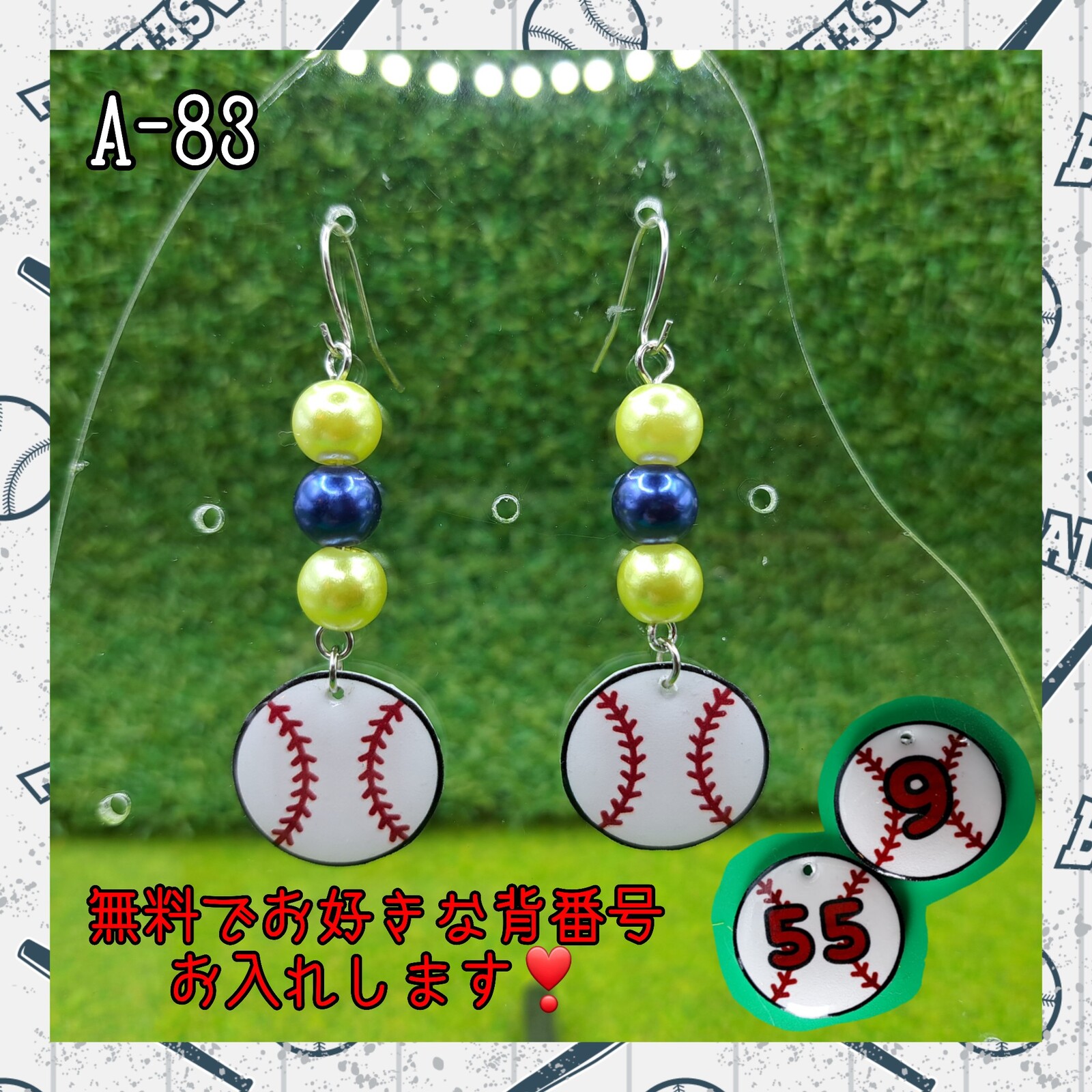 棒球耳钉或耳环♡养乐多燕子队配色⚾职业棒球应援定制✨