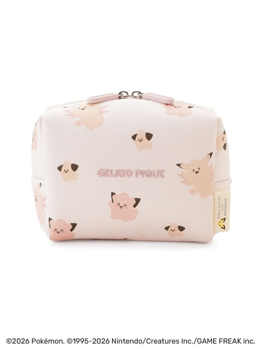 GELATO PIQUE Gelato Pique x Pokémon collaboration—extremely popular and now sold out! All-over-pattern pouch in Pippi Pink