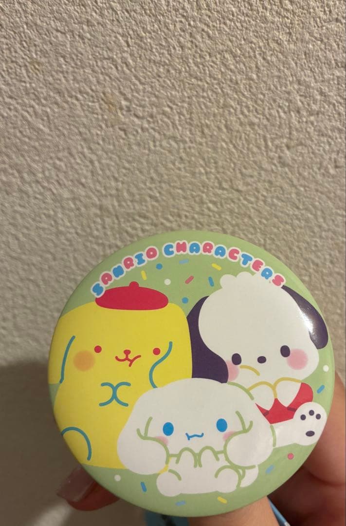 三丽鸥角色徽章毛绒玩具套装