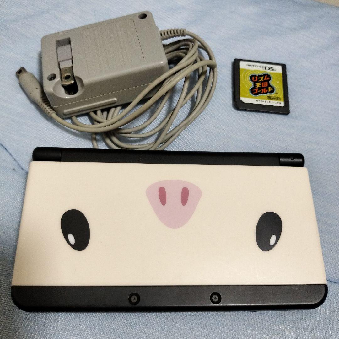 新Nintendo 3DS 主机 充电器 节奏天国 换装板 Poochy