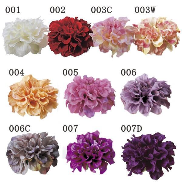 Artificial Flower Daria Pick, Dahlia Floral Material for Arrangement, Hair Accessories, Corsage 31451, Bridal Bouquet, Japanese Attire, Wreath, Head Parts, Asca ASCA